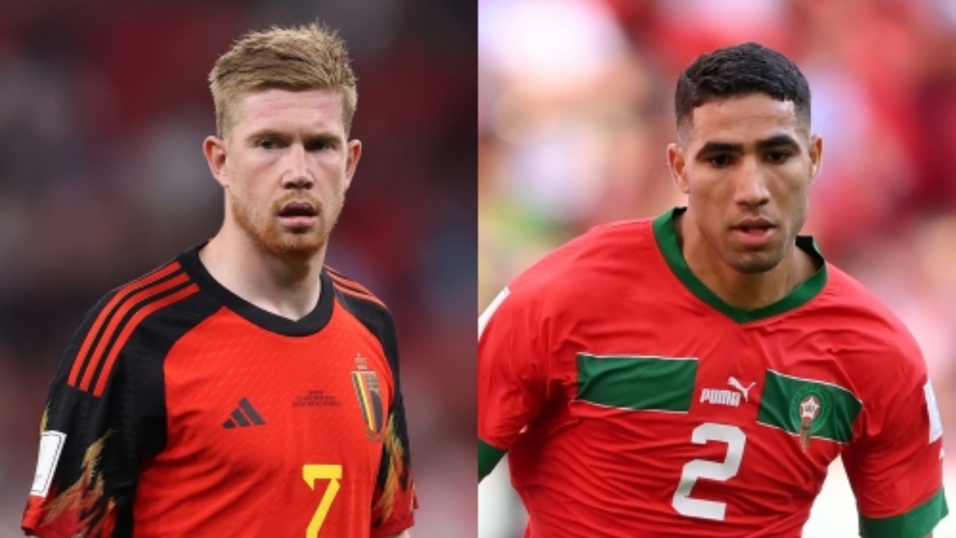 تشكيلة بلجيكا والمغرب في كأس العالم 2022