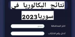 رابط الاستعلام عن نتائج البكالوريا 2023 سوريا